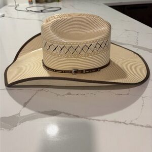 Justin’s Men’s Straw Cowboy Hat - Size 54 (6 3/4)